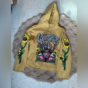 Yellow “Complx” Graphic Hoodie